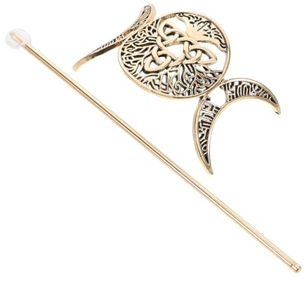 Beaupretty Traditionelle Haarnadel Halbmond-haarnadel Aus Metall Für Frauen Asiatische Haarschmuck Für Dutts Chinesischer Haarstab Vintage-haarstab