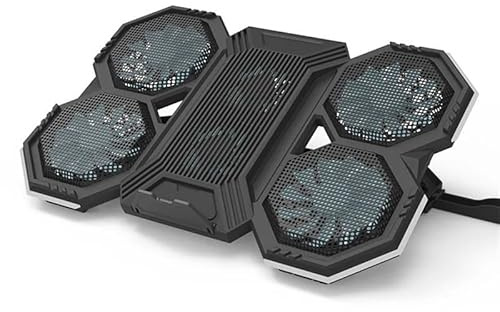 Cooling Pad Ventole Velocità Regolabile In Altezza Retroilluminazione RGB Porta USB Tappetino Di Raffreddamento Per Laptop Supporto Per Laptop Per Notebook Base di raffreddamento per laptop(Normal ver