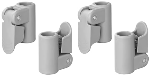 ACOLY 4Pcs Schnellverbinder Rohrschelle Zeltstange Schnellspanner 19-22mm Spannsystem Nachrüstsatz