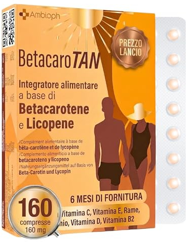 BETACAROTENE: suplemento bronceado altamente dosificado con betacaroteno para bronceado fuerte carotenoides de zanahorias y vitaminas para bronceado - Ambioph