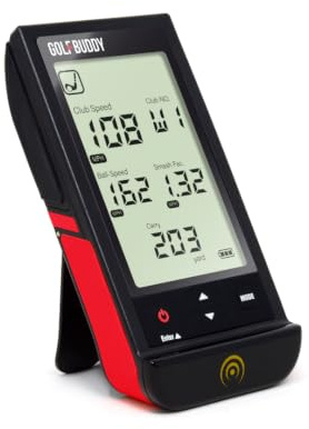GolfBuddy Shot Mate Moniteur de Lancement de Golf pour des données précises d'entraînement de Golf, moniteurs Portables compacts basés sur Radar pour la Vitesse du Club, la Vitesse de Balle, Le