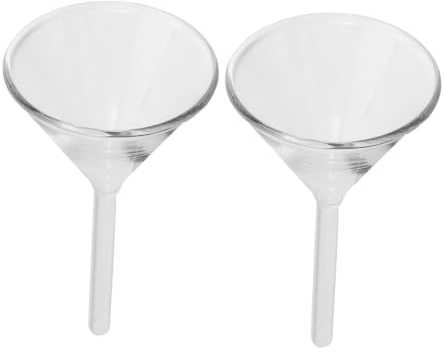 FESTFENDS Transparent Glasoljefyllningstratt för Lampolja Mini Tratt med Pip för Påfyllning av Fotogenlampa Lätt och Ren Påfyllning för Hushållsbrännare
