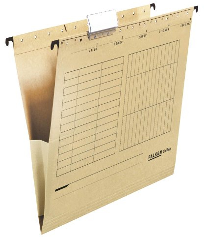 25 FALKEN Hängetaschen UNIREG/natron/DIN A4 / 230 g/m²