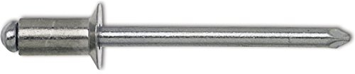 GESIPA Blindniete Senkkopf, Aluminium mit Edelstahldorn, 4 x 12 mm, 500 Stück,1455124