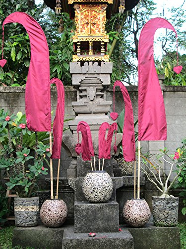 Bali-Fahne, Polyester, rosapink, 120 cm