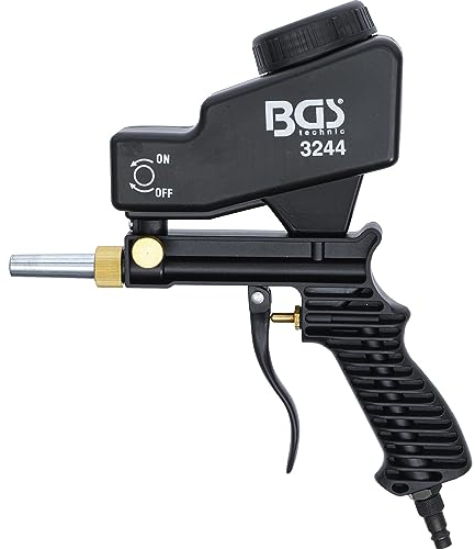 SABLEUSE AVEC RESERVOIR, PISTOLET DE SABLAGE AIR COMPRIME