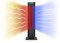 Clean Air Optima CA-904 - Design Chauffage Radiateur et Ventilateur - Idéal pour: 40m² / 100m³ - 1000/2000 Watt - Thermostat entre 15°C en 35°C – Oscillation 80° - Filtre à poussière… (Black)