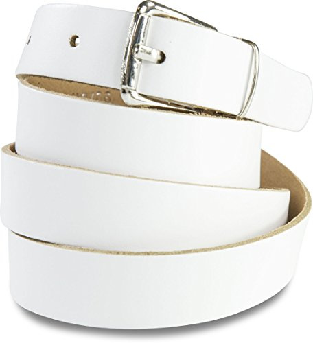 fashionchimp Basic Damengürtel aus 100% echtem Glatt-Leder, schmaler Gürtel, Breite ca. 2,0cm, Made In Germany