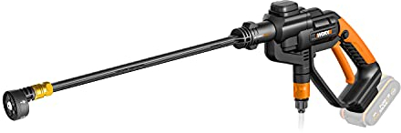 WORX WG620E.9 Akku Hochdruckreiniger Hydroshot 20V – Mobiler Hochdruckreiniger inkl. Multi-Sprühdüse, 6m Schlauch, ohne Akku und Ladegerät