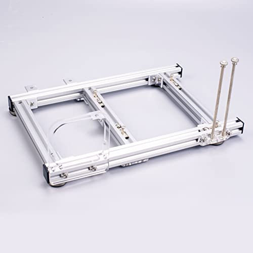 Dpofirs ITX Computer Open Case Bracket, ITX PC Test Bench Open Air Frame Overclock Case Computer Mount Aluminium Chassis Support Grafikkarte(Silber-)