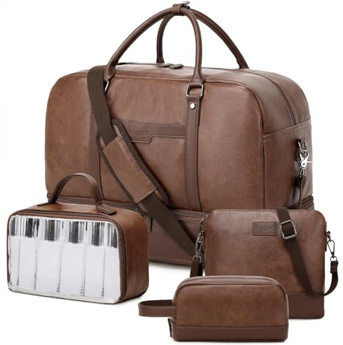 Wogarl Weekender Bag für Damen und Herren, große Übernachtungstasche, Reisetasche