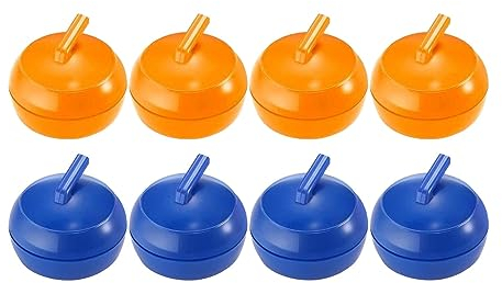 Amagogo 8X Tabletop Curling Games Sports Shuffleboard Rollers Tabletop Curling Pucks