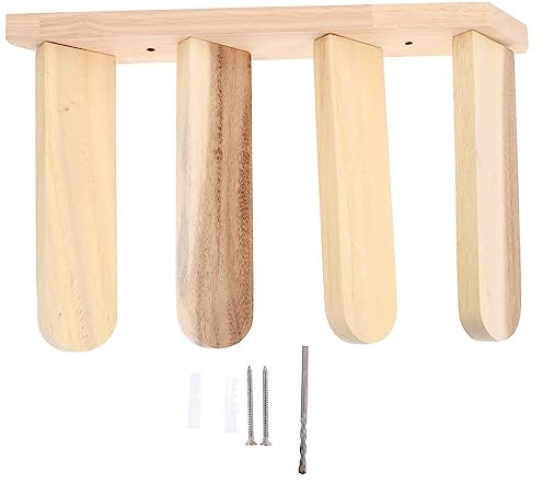 FRCOLOR Katzenkletterbrett Aus Holz Kratzfläche Wandmontierte Katzenleiter Für Katzenmöbel Stabil Für Spiel Und Spaß Im Zuhause