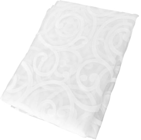 ABOOFAN Cortinas Transparentes Diseño De Ganchos Grandes Paneles De Voile Translúcidos para Sala y Dormitorio Blanco