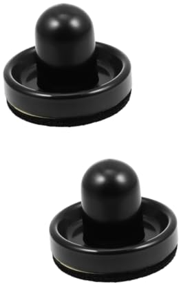 BESPORTBLE 2sätze Air Hockey Zubehör Und Umweltfreundliche Paddles Für Tischspiele Ergonomisches Design Für Kinderzimmer Und Spielräume Schwarze Schläger Und Dickes Tuch
