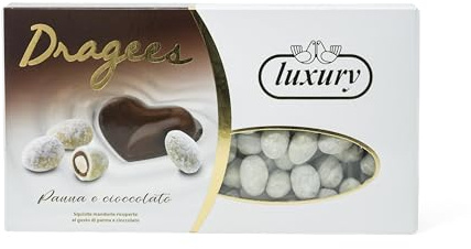 Buratti Confetti Dragees Panna e Cioccolato Spolverato - gr.500