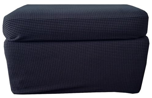 ILiemao Ottomane Schonbezug Rechteckig Hocker Bezug Hockerbezug Quadratisch 60x60 50x50 55x55 Hocker Husse Fußhocker Bezug Abdeckung Hocker Protector Hockerabdeckung(G10,55-65x55-65x40-50)