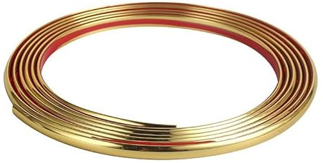 Bodenübergangsleiste, Abziehbare Und Aufklebbare Wandleiste, 3.0 M X 8 Cm, Dekorative Leisten Für Wände, Flexible Selbstklebende Leiste Für Wände, PVC-Metallleiste