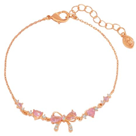 Pavsicgn Armband Silber 925 Armband Rosegold Damen Freundin, Pink Herz Schmuck Armband, Armreif Rosegold Bettelarmband Silber 925 Damen, Schmetterlingsarmbänder Für Damen