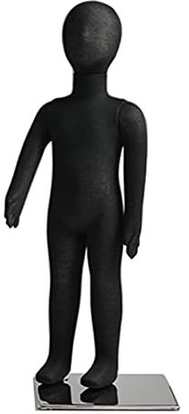 MYUYEE Schwarz/weiße Baby-Schneiderpuppe Ganzkörper 1 2 3 4 5 6 8 10 12 14 Jahre alt Kinder-Schneiderpuppe zum Nähen von Kleidung ansteckbare Kinder-Schneiderpuppe,Schwarz - 11 Jahre alt