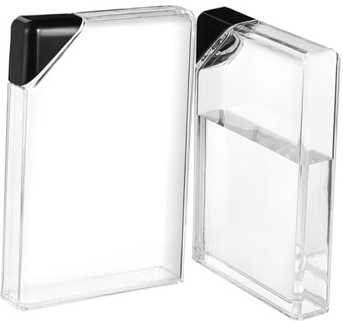 CLISPEED 2 pezzi Bottiglia d Acqua Piatta Trasparente con Tappo Triangolare in Plastica Leggera e Portatile per Uso Quotidiano e Attività Outdoor Riutilizzabile