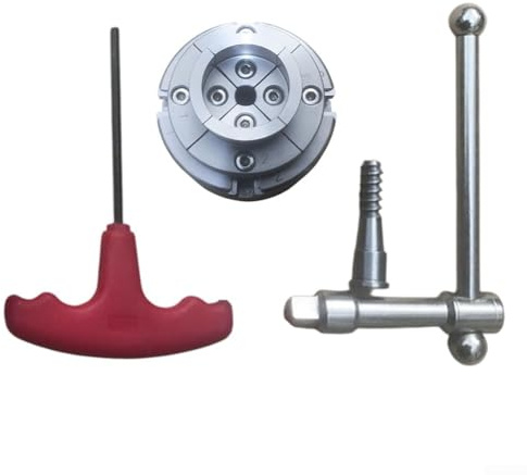 Portabrocas de torno de madera de 4 mandíbulas de 2 75 pulgadas para torneado de madera con rango de sujeción ajustable para fresado y perforación