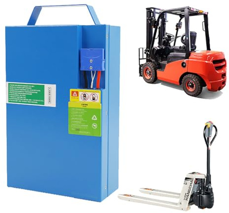 JHKJ Batterie 48 V 20 Ah pour transpalette électrique avec poignée de Transport ; Batterie LiFePO4 48 Volts pour Kits de Conversion Moteur 950 W