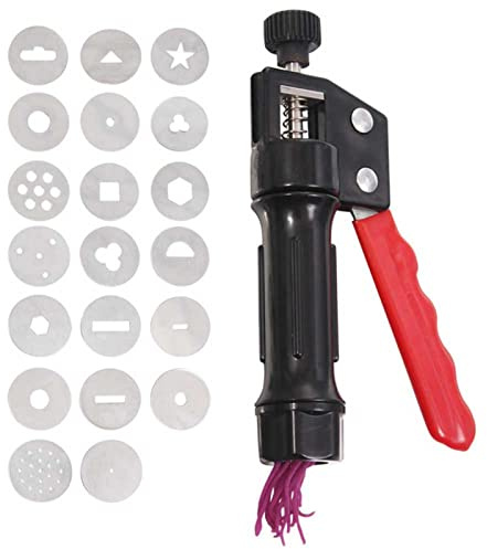 Clay Extruder, Sugar Paste Extruder Cake Fondant Decorating Tool Set, Hand-held Soft Clay Mud Squeezer, Decorating Tool Portable DIY Craft Fondant Cake Polymer Clays Extruders