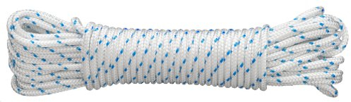 Connex DY2702880 - Corda multiuso, 4 mm x 20 m, prodotto conforme alla norma DIN 83307, colore: bianco-blu