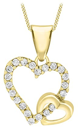 CARISSIMA Damen - Kette 9k Rundschliff Zirkonia 1.44.4354