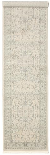 RugVista Ziegler Manhattan Teppich, 80 x 300 cm, Beige/Hell Blau | Vintage, Rechteckig, Niedriger Stapel, Nur chemische Reinigung, Oeko-Tex 100, Wohnzimmer, Esszimmer, Schlafzimmer, Diele