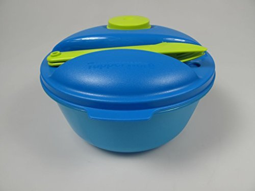 Tupperware To Go Salat&Go 1,5L hellblau A157 Salat & Go mit Besteck Picknick
