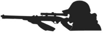 Sportschütze Aufkleber Auto Aufkleber Sportschiessen Aufkleber Sticker 172/6 (15cm, Schwarz)