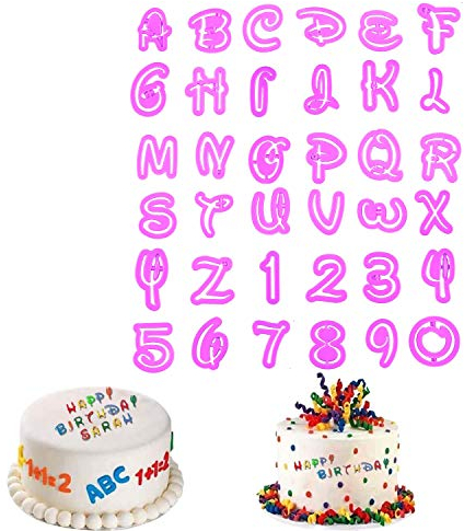 VONUOBEY Ausstechformen für Fondant, Zuckerguss, Kuchendekoration, 36 Stück