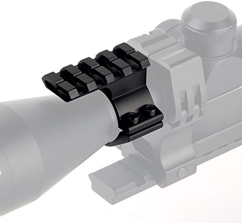 FOCUHUNTER Rail Scope Fassmontage 25,4 mm Schienenringadapter mit 20 mm Weaver Picatinny Schienenmontage Außenhalterung Taschenlampe Zielhalterung Aluminiumlegierung Schwarz