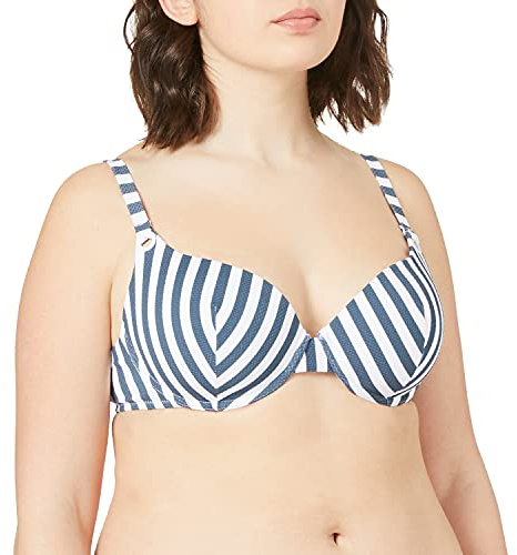 Skiny Damskålar BH bikini, midnattsränder, 70A