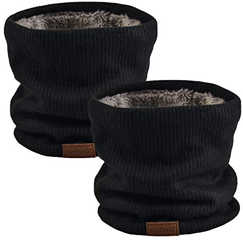 NovForth Winter Halsschlauch Herren Ski, Halswärmer Halstuch Männer Gesichtsschal Damen, Fleece Schal Schlauchtuch für Herren Gamaschenmaske, Winddichte Kreisschlaufenschals