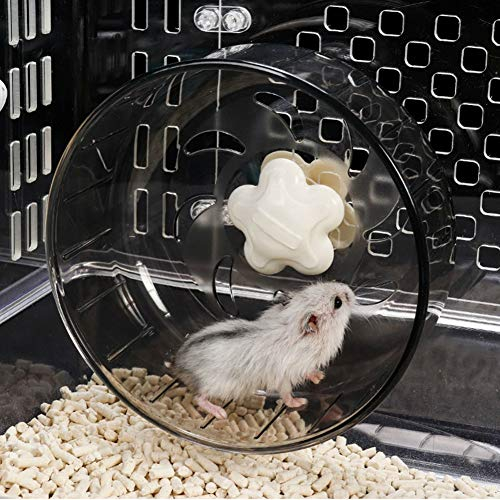 Hamsterlaufrad Laufrad für Hamster Leise Hamster Spielzeug Acryl-Kunststoff rutschfeste Laufscheibe für Hamster Baby Ratten Rennmäuse Zwerghamster
