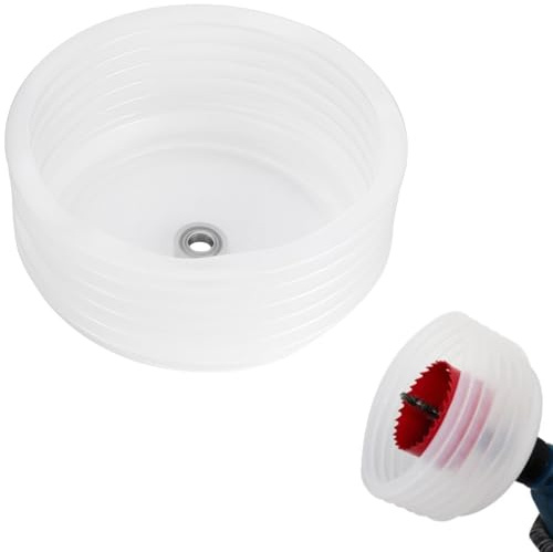 MOVKZACV Hole Saw Dust Shield,Bowl Drill Dust Cover Easy Operate Hole Saw Accessories Elastic Sealing Dust Bowl – Simple Attachment