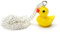 Miniblings Collier chaîne Canard en Caoutchouc 45cm Canard en Caoutchouc Baignoire Canard