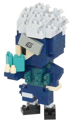 Bandai - Nanoblock - Kakachi Hatake - Naruto Shippuden - Mini Figurine en Briques - Jeu de Construction - NBCC137