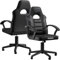 BraZen Ergonomic Office Gaming Chair for Adults Computer Adult Gaming Chair PC Red Mid Back Computer PC Ergonomic Video Gamer Chairs For Adults - Valor Grey