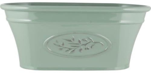 AKKIN Garden Supplies Decorative High Qaulity Plastic Olive Trough Planter Plant Pot Green - 38cm (L) 22cm (W) 15.8 (H) 5.4 Litre Volume - Indoor or Outdoor Use
