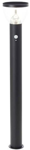 Brilliant LED Stehlampe Tulip LED Außenstehleuchte, Solar, 92 cm, 430 lm, 3000 K, Edelstahl, schwarz
