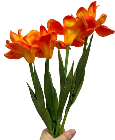 Rikyo Künstliche Irisblumen, Seidenblumen, langer Stiel, 45,7 cm, künstlicher Blumenstrauß aus Irland, für Arrangements, Tischdekoration, Zuhause, Party und Hochzeit, künstliche Blumen für Dekoration