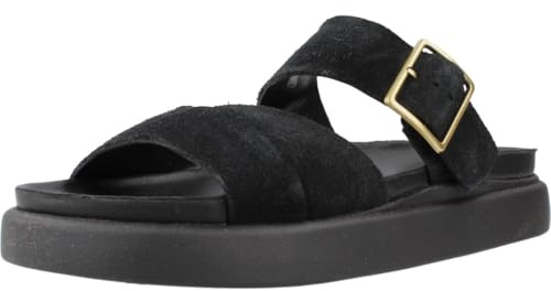 Clarks - Aristella Mule, Sandalia De las mujeres, Black Sde,
