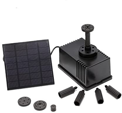 HANABASS 1.5w Solarbetriebene Springbrunnenpumpe Mit Bürstenlosem Motor Energiesparende Wasserpumpe Für Vogelbäder Teichdekoration Und Schwimmendes Gartendeko Wasserspiel