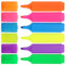 WISYOK Textmarker 6er Pack, Highlighters Leuchtend, Highlighter Pen Aesthetic, Leuchtmarker, Text Marker Neon, Markerstifte Set für Journal, Bibel, Schulbedarf, Geschenk