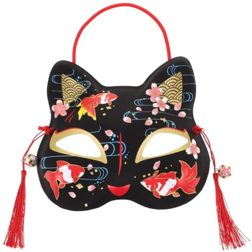 Holibanna masque de chat masque chinois animalier costume d'animal de chat demi-renard s de pour adultes d'animal cosplay Plastique