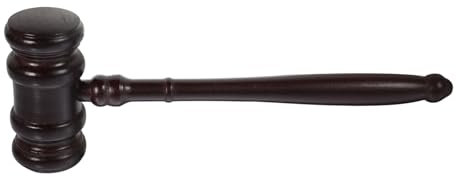 Hohopeti Judge's Law Gavel Wooden Auction Hammer Solid Wood Hammer for Auctions and Ceremonies Judge Gavel